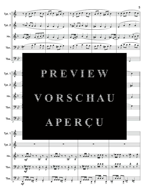 Produktgalerie: Seite 9 von 11 Prelude in G Minor, , (Blechbläser Quintett)