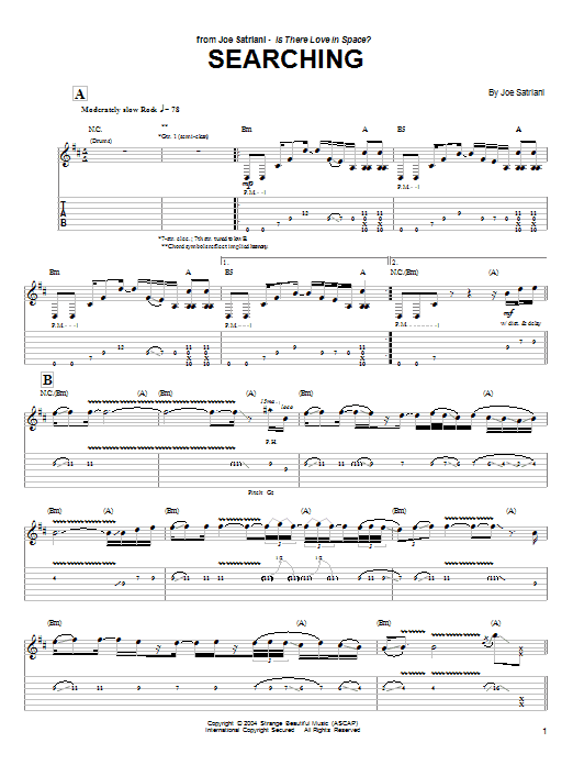 Produktgalerie: Seite 1 von 1 Searching, Joe Satriani, Gitarre
