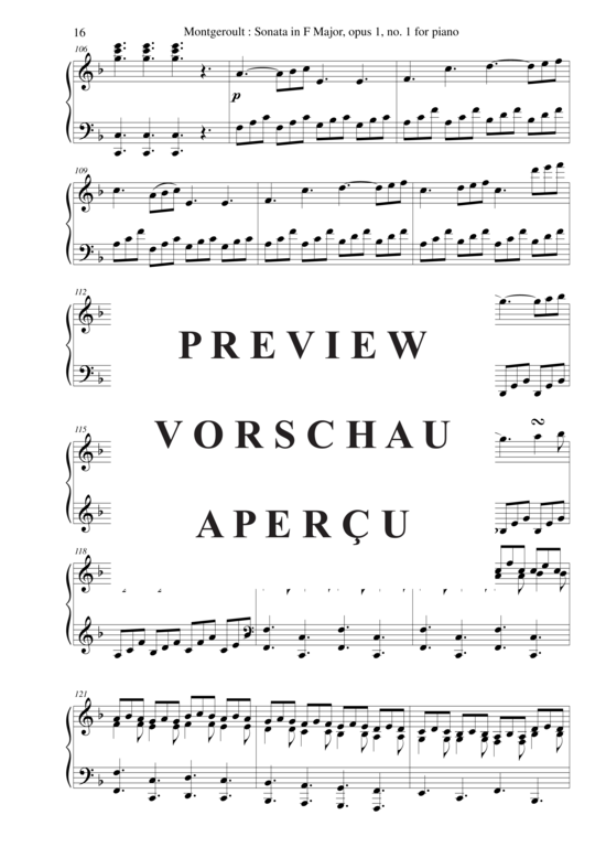 Product gallery: Page 17 of 18 Piano Sonata in F major, Opus 1 no. 1 , Nicolas Horvath, Piano Solo