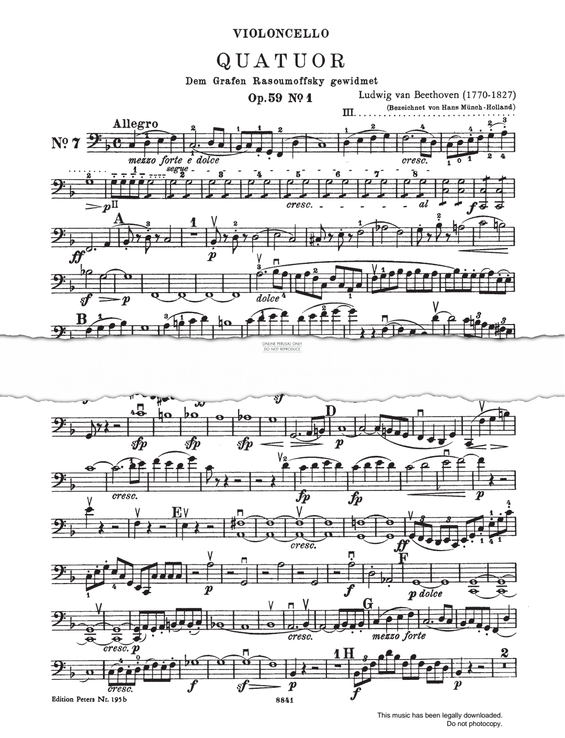 Produktgalerie: Seite 1 von 1 String Quartets Complete Vol.2 Opus 59. 74 and 95, Ludwig van Beethoven, Violoncello