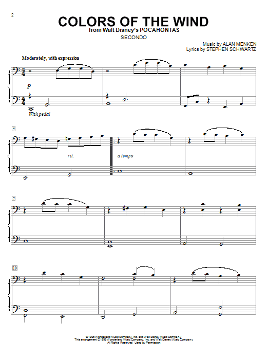 Produktbild zu: Colors Of The Wind (from Pocahontas)
