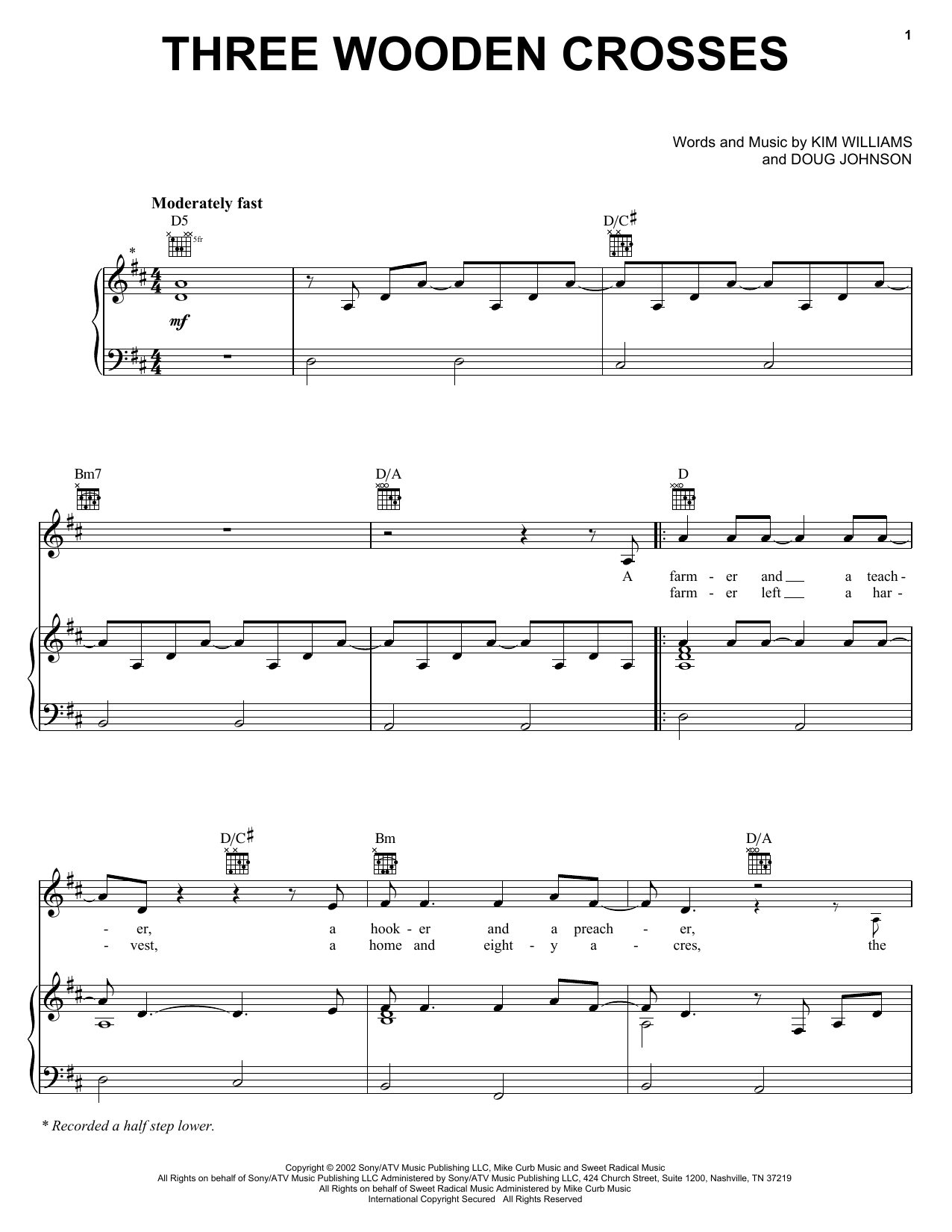 Produktbild zu: Three Wooden Crosses