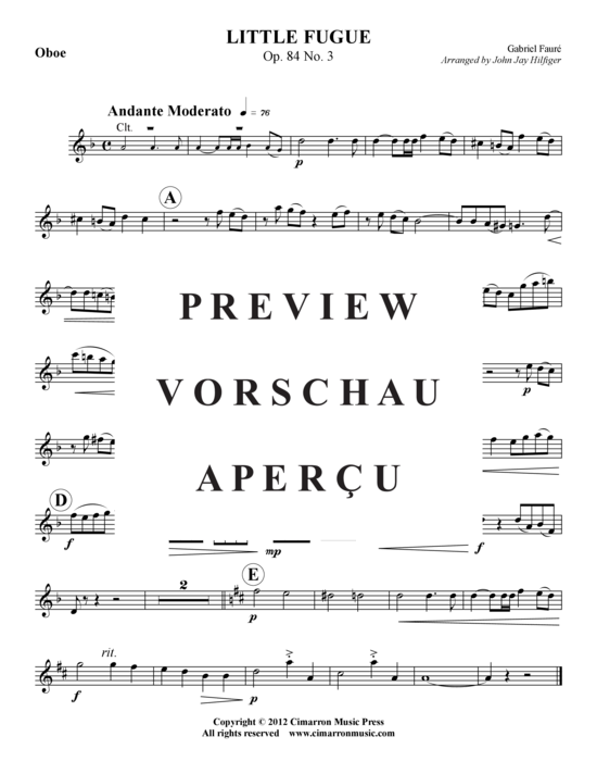 Product gallery: Page 5 of 7 Kleine Fuge op. 84 Nr. 3 , , (flute, oboe, clarinet, bassoon)