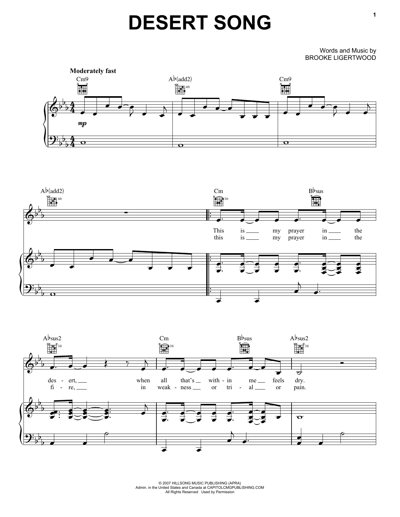Produktbild zu: Desert Song