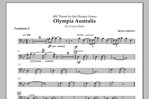 Produktbild zu:  Olympia Australis (Concert Band) - Trombone 2 - 
