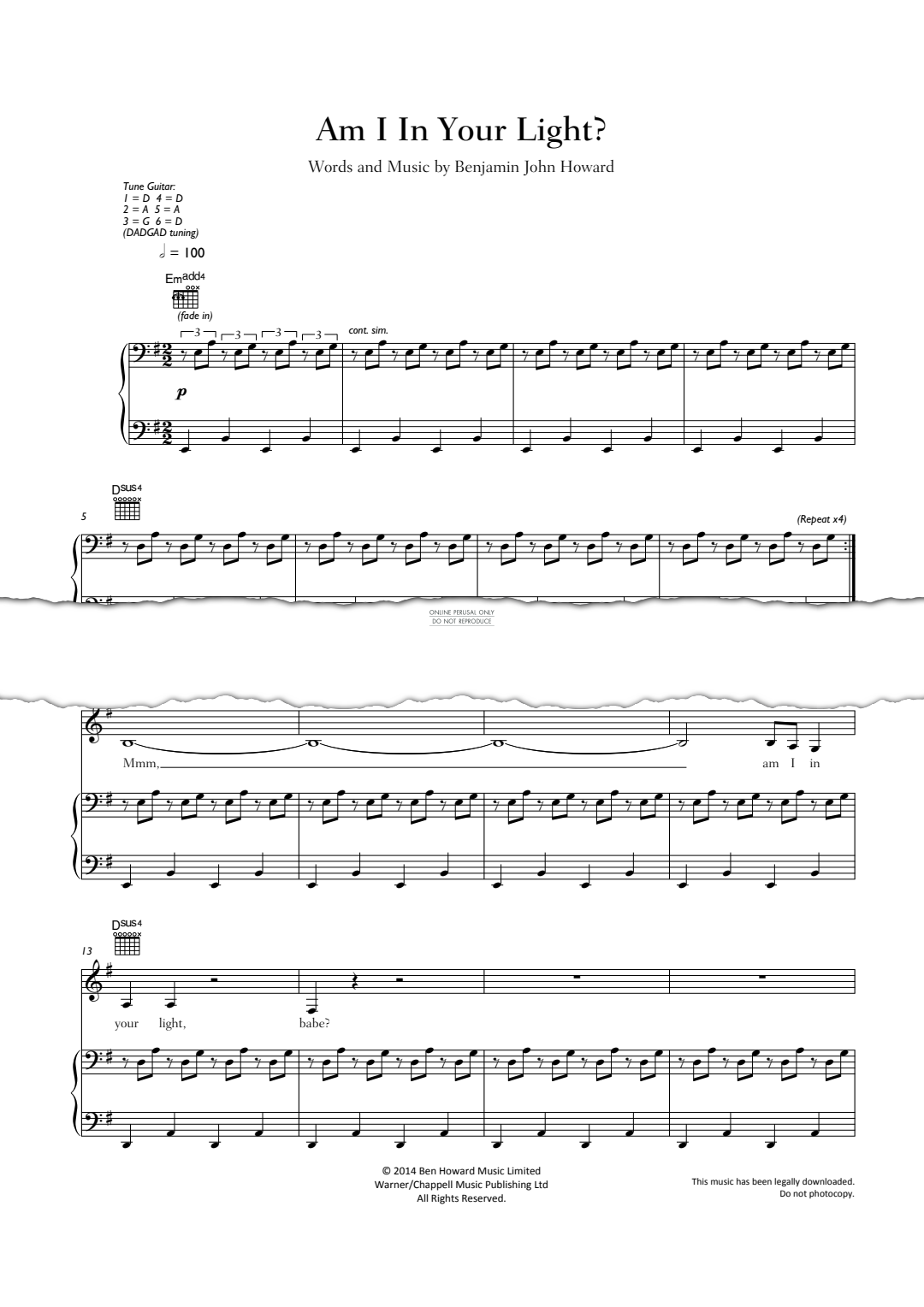 Produktbild zu: Am I In Your Light