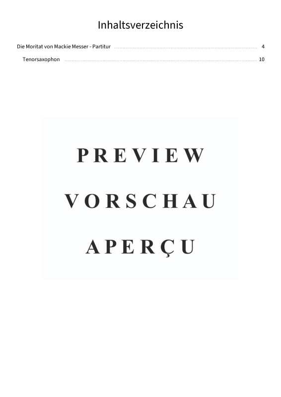 gallery: Die Moritat von Mackie Messer, , (Tenor Saxophon und Klavier)