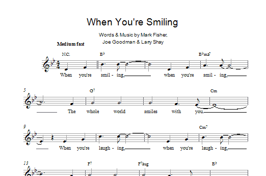 Produktbild zu: When You're Smiling (The Whole World Smiles With You)