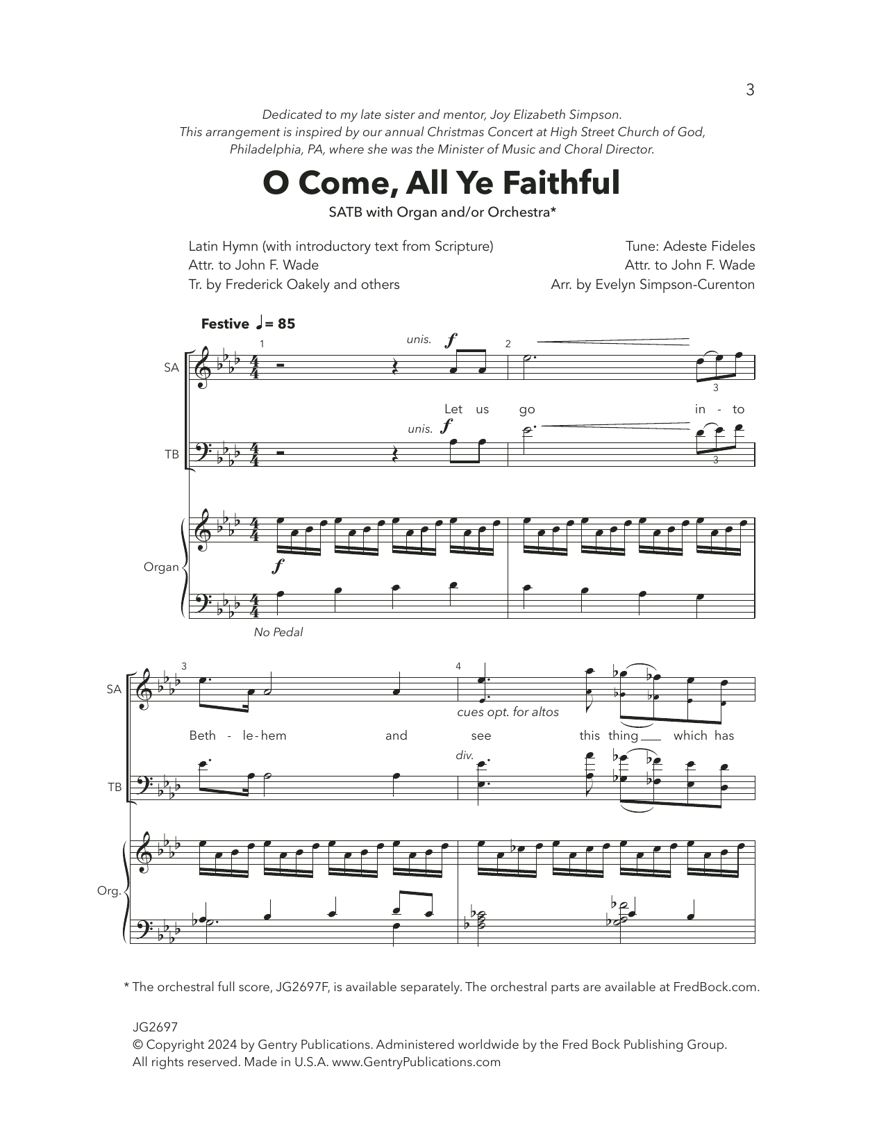 Produktgalerie: Seite 1 von 1 O Come All Ye Faithful, Evelyn Simpson-Curenton, Chor