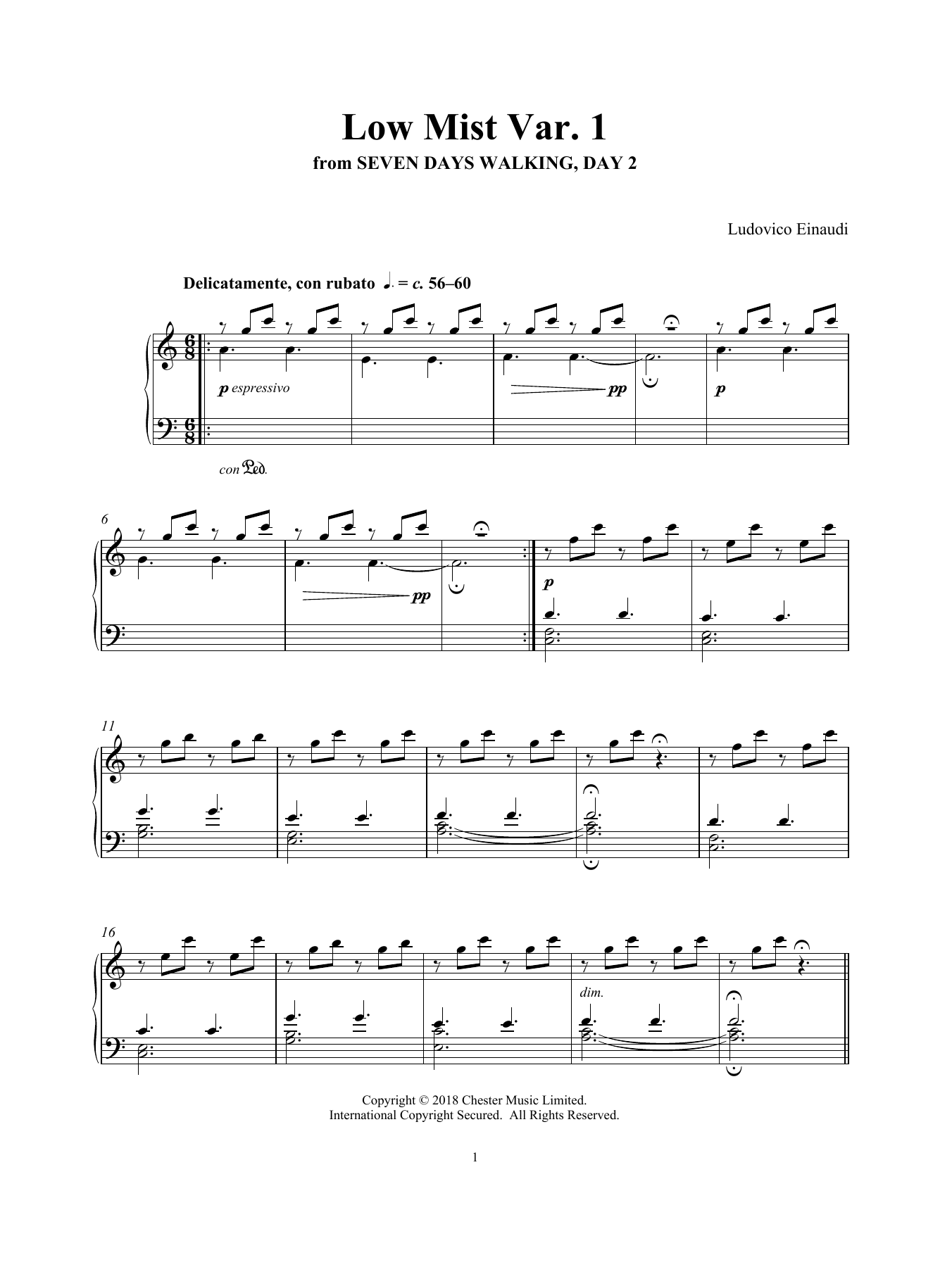 Produktbild zu: Low Mist Var. 1 (from Seven Days Walking: Day 2)