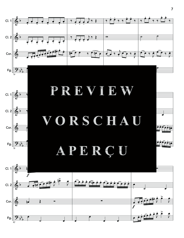 Product gallery: Page 11 of 11 Quartetto, , (woodwind quartet 2x clarinet, horn and bassoon)