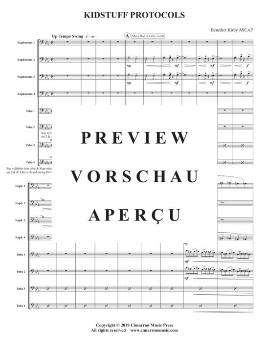 Product gallery: Page 3 of 21 Kidstuff Protocols , , (Tuba Ensemble EEEETTTT)