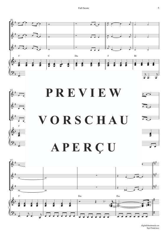 Produktgalerie: Seite 6 von 11 San Francisco, McKenzie, Scott, (Trompeten Trio + Klavier)