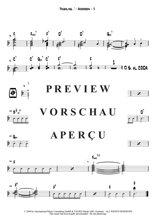 Product gallery: Page 4 of 21 Frühling an der Donau , Hofbräuhaus-Band, (Combo + 2 Horns/Voc opt.)