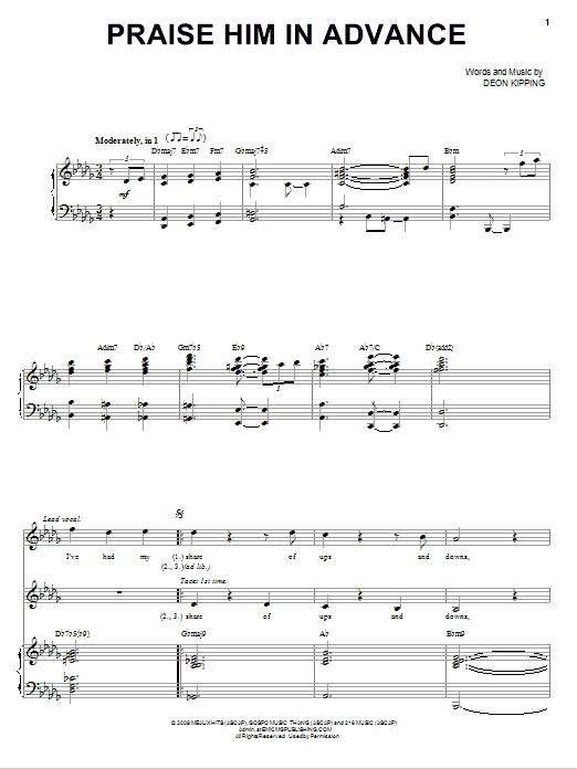 Produktbild zu: Praise Him In Advance