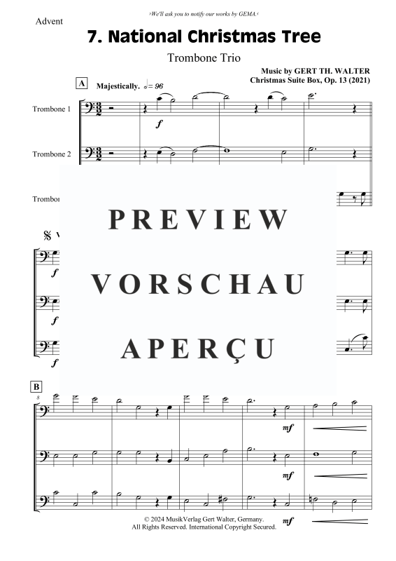 Produktgalerie: Seite 2 von 6 National Christmas Tree, , (Posaunen Trio)