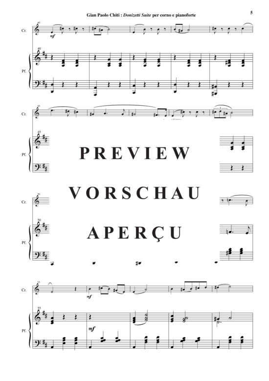 Produktgalerie: Seite 6 von 21 Donizetti Suite , , (Horn in F + Klavier)