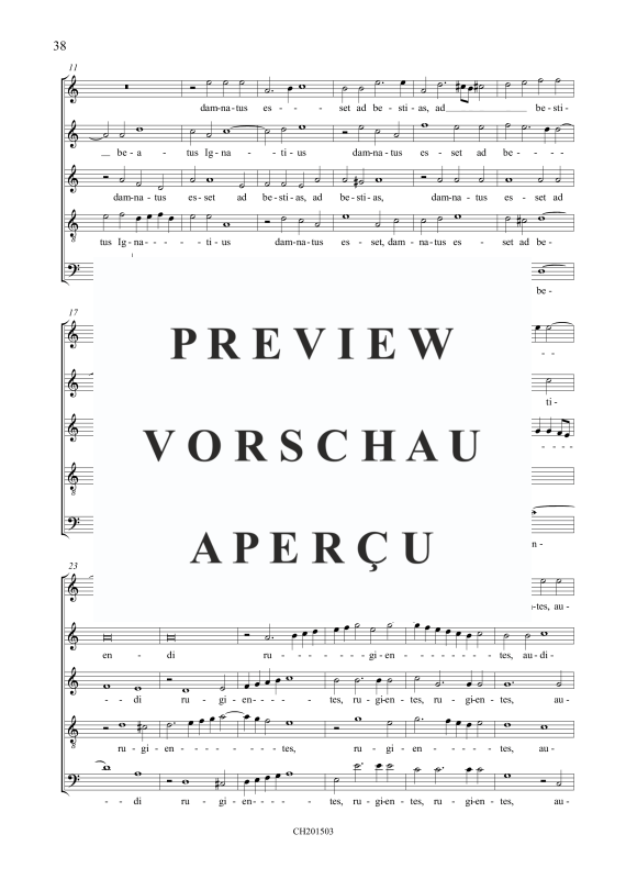 Produktgalerie: Seite 3 von 9 Cum beatus Ignatius / Ignis crux bestiae, , Gemischter Chor 5-stimmig