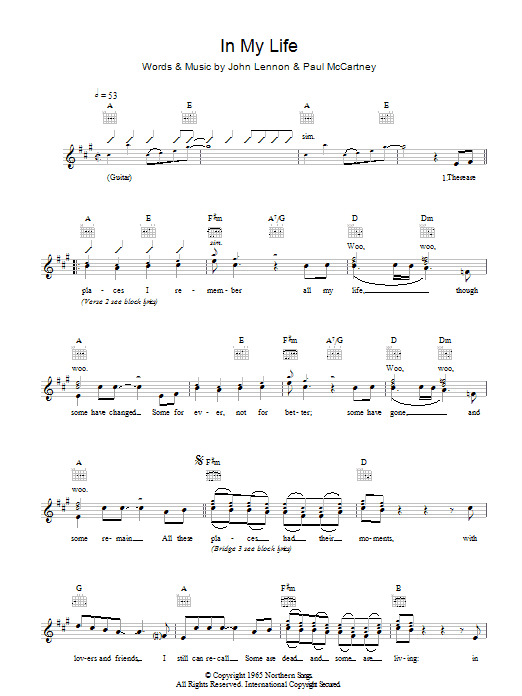 Produktgalerie: Seite 1 von 1 In My Life, The Beatles
