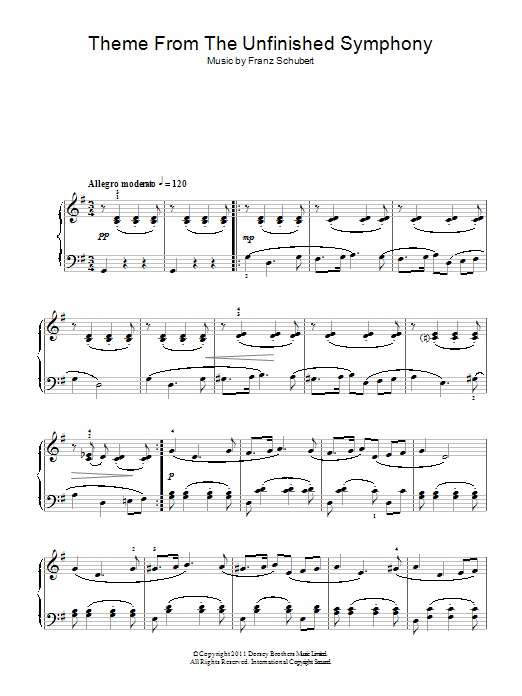 Product picture to: The Unfinished Symphony (Theme)
