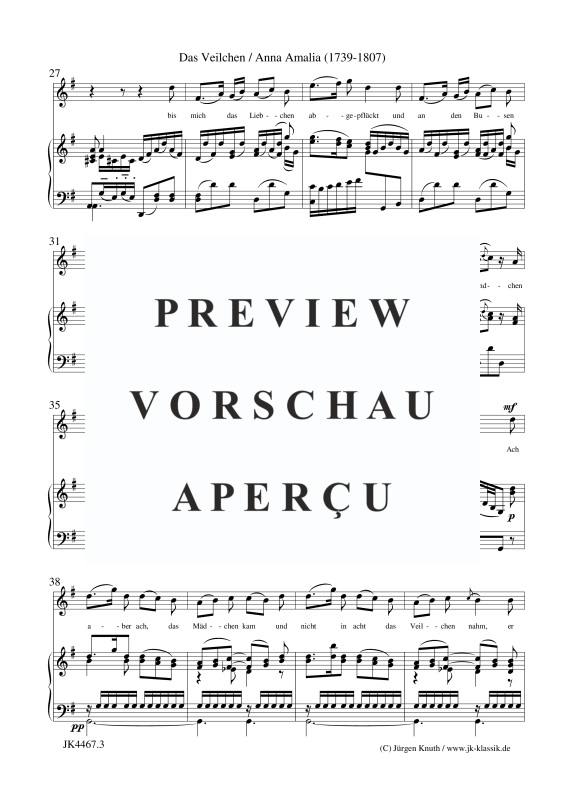 Produktgalerie: Seite 4 von 11 Das Veilchen, , Gesang hoch und Klavier