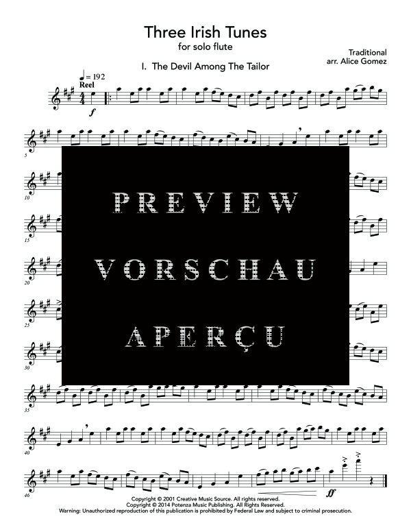 Product gallery: Page 5 of 9 Three Irish Tunes, , (flute solo)