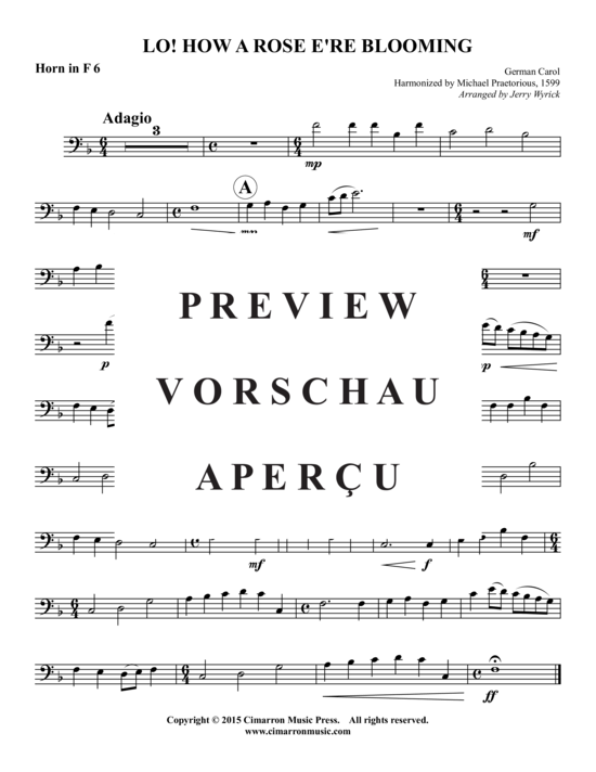 Product gallery: Page 12 of 12 Lo! How a Rose E're Blooming , , (Horn Ensemble)