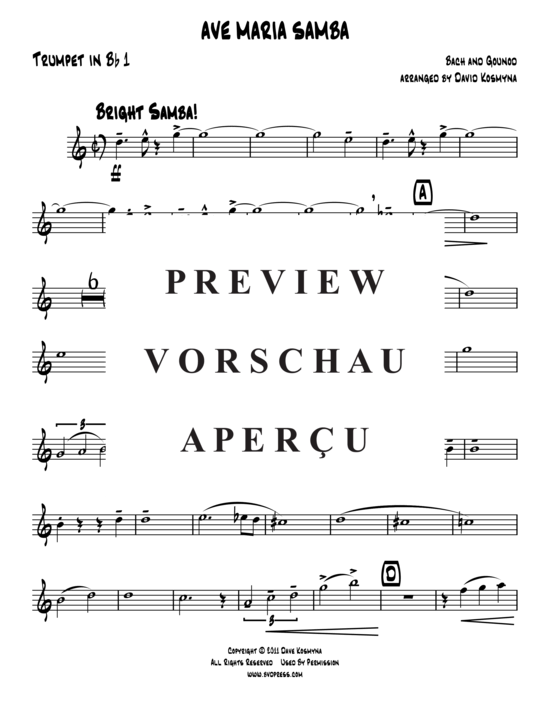 Produktgalerie: Seite 5 von 14 Ave Maria Samba , , (Blechbläserquintett)