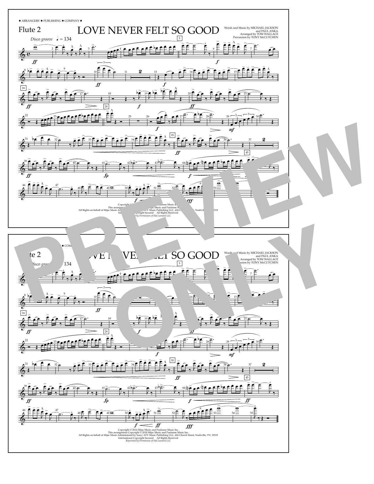 Produktbild zu: Love Never Felt So Good - Flute 2