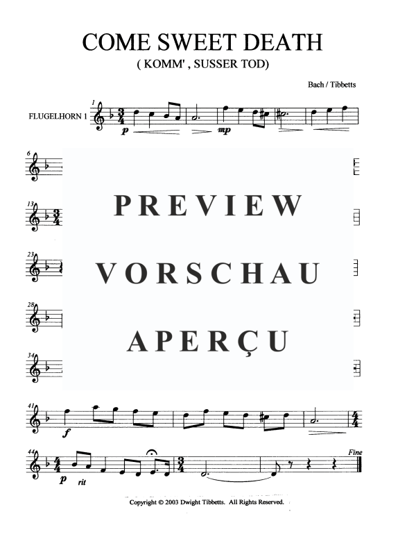 Product gallery: Page 7 of 11 Come Sweet Death, , Brass Quintet
