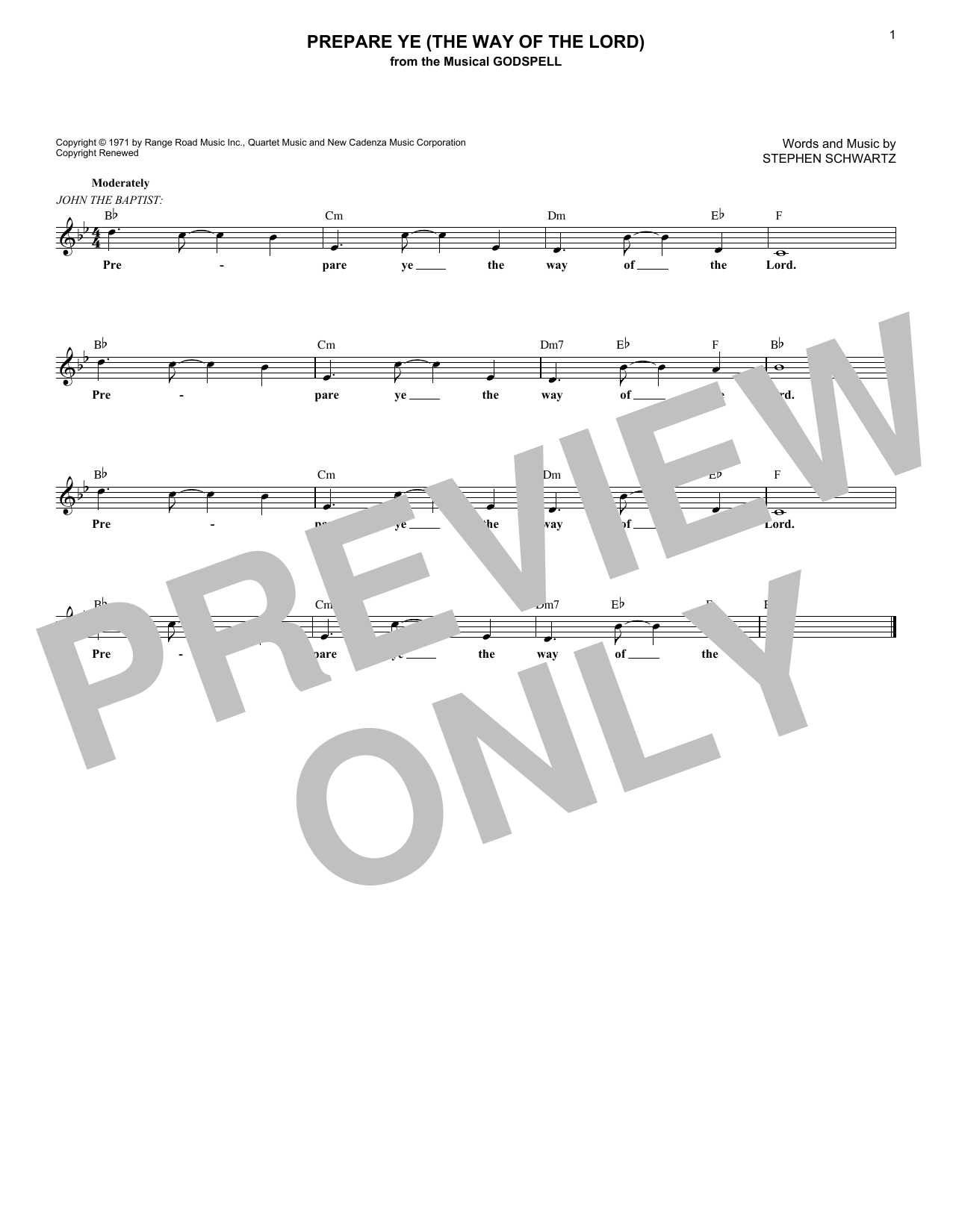 Produktbild zu: Prepare Ye (The Way Of The Lord)