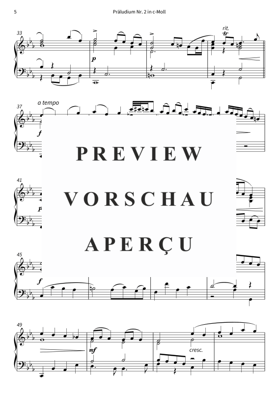 Produktgalerie: Seite 7 von 8 Präludium Nr. 2 in c-Moll, , Klavier Solo