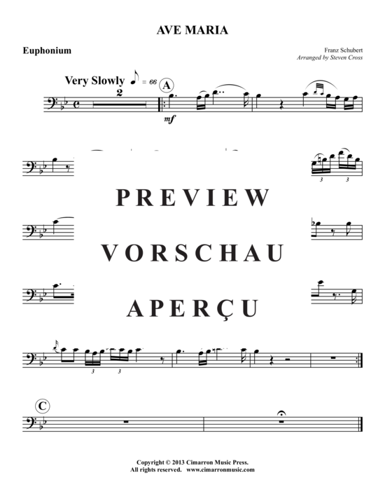 gallery: Ave Maria , , (Bariton/Posaune + Klavier)