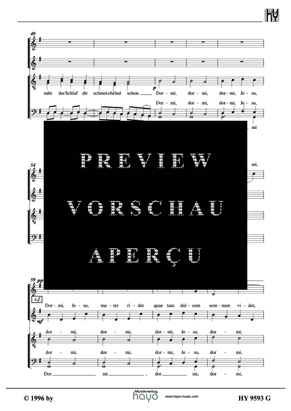 Product gallery: Page 8 of 9 Dormi Jesu, , (female choir SSAA)
