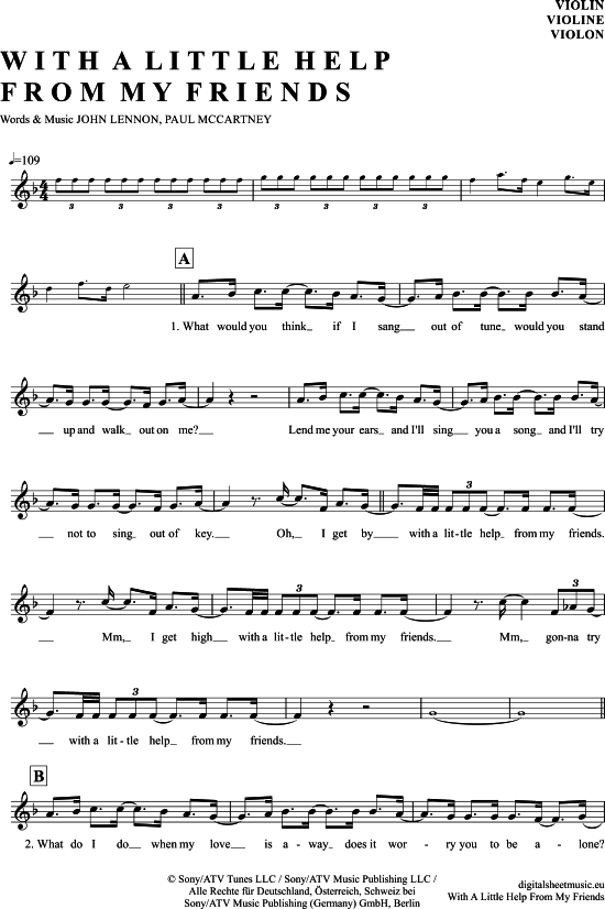 Product picture to: With a little help from my friends The Beatles