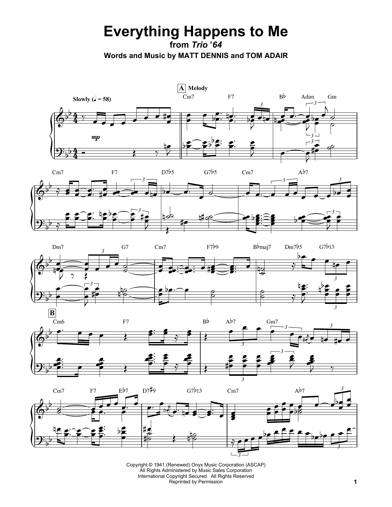 Product gallery: Page 1 of 1 Everything Happens To Me, Bill Evans