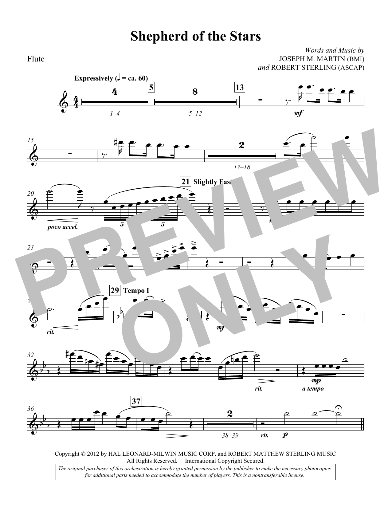 Product picture to: Shepherd Of The Stars - Flute