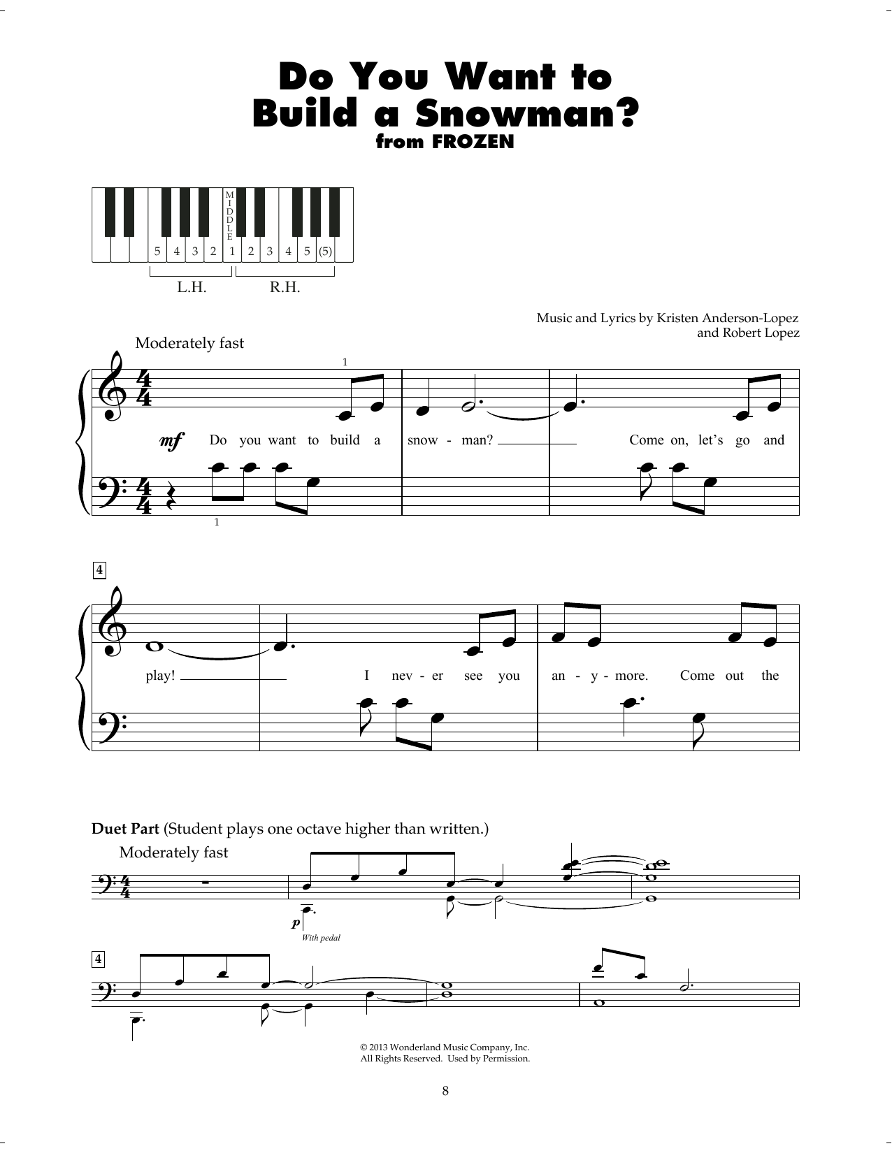 Produktbild zu: Do You Want To Build A Snowman? (from Frozen)