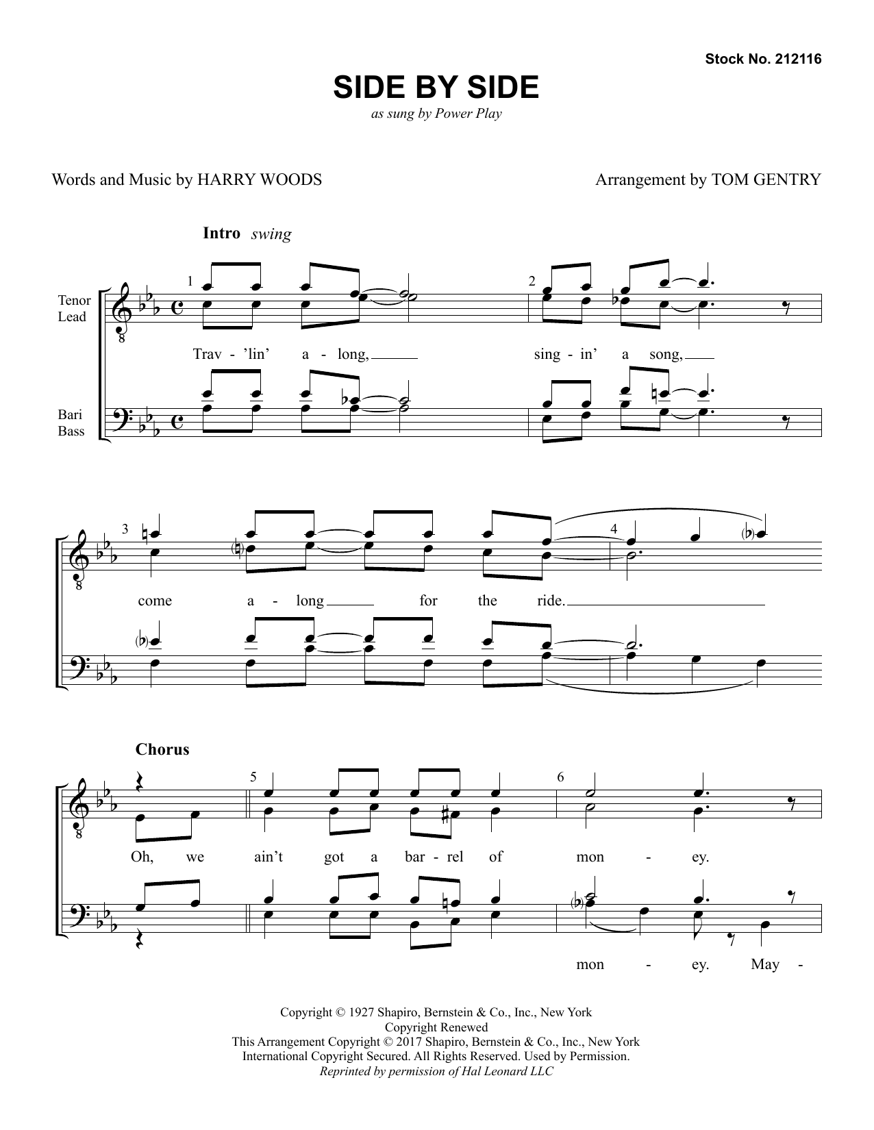 Product gallery: Page 1 of 1 Side By Side (arr. Tom Gentry), Power Play