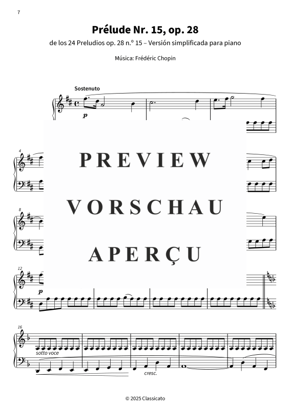 Produktgalerie: Seite 9 von 11 Gotas de lluvia en el piano - Piezas simplificadas y suaves para días grises, , Klavier Solo