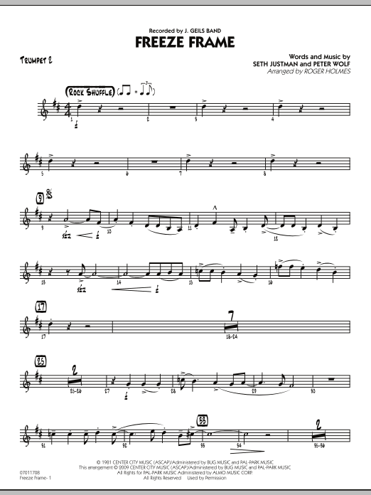 Produktgalerie: Seite 1 von 1 Freeze Frame - Trumpet 2, J. Geils Band