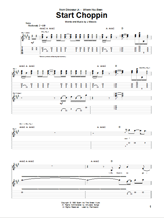 Produktgalerie: Seite 1 von 1 Start Choppin, Dinosaur Jr., Gitarre