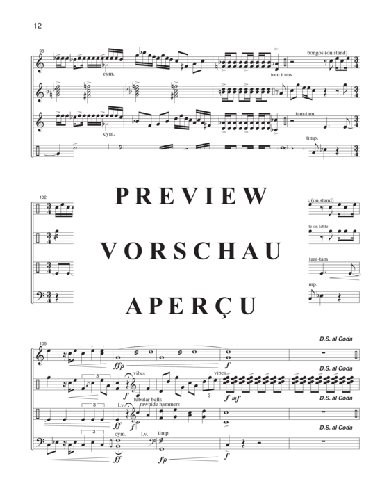 Product gallery: Page 15 of 21 Overture for Percussion , , (4 percussionists)