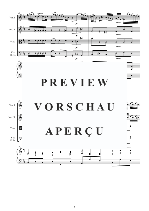 Produktgalerie: Seite 3 von 11 Cembalo Konzert Nr. 4 in D-Dur, , Cembalo und Streichorchester