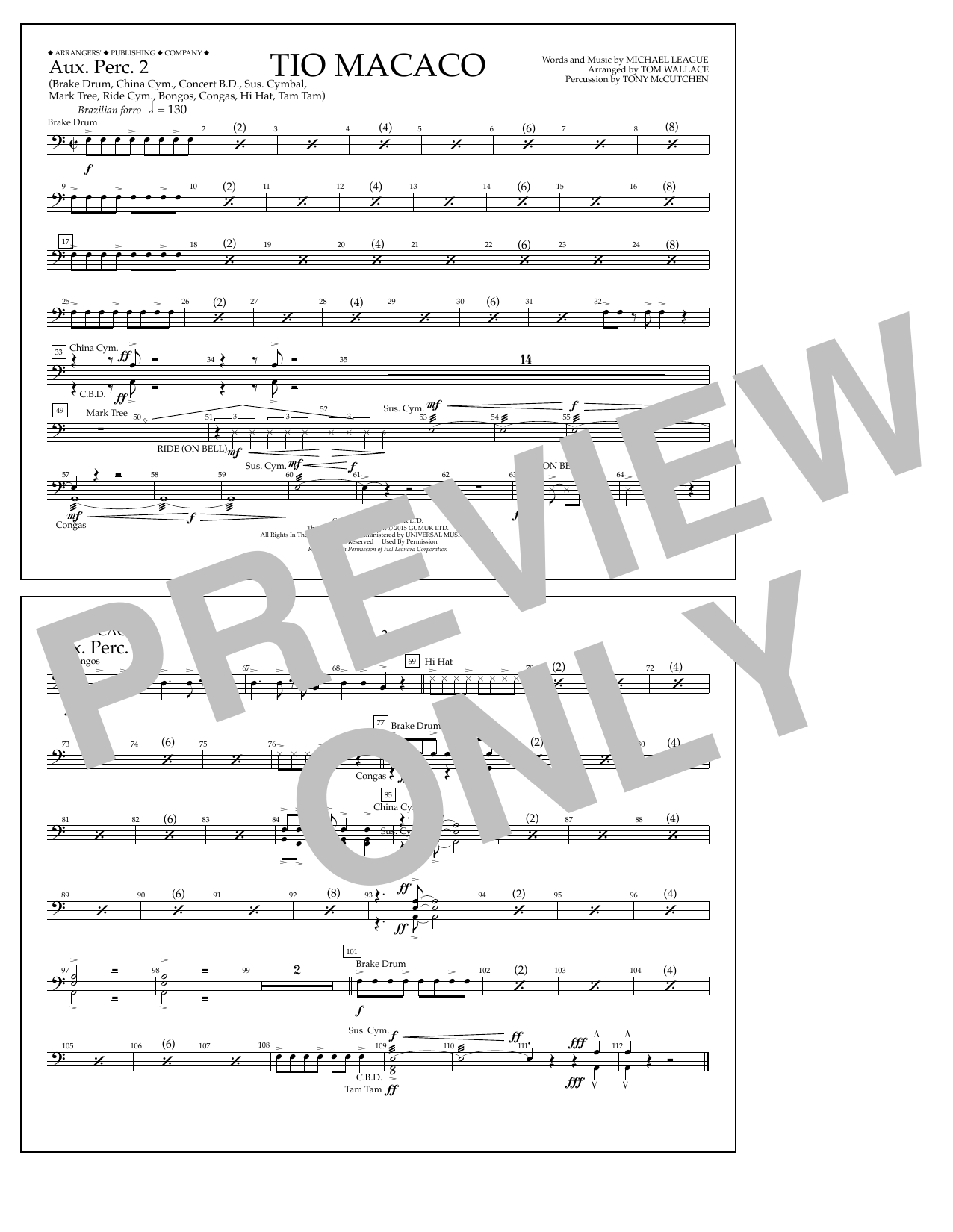 Produktgalerie: Seite 1 von 1 Tio Macaco - Aux. Perc. 2, Tom Wallace, Ensemble
