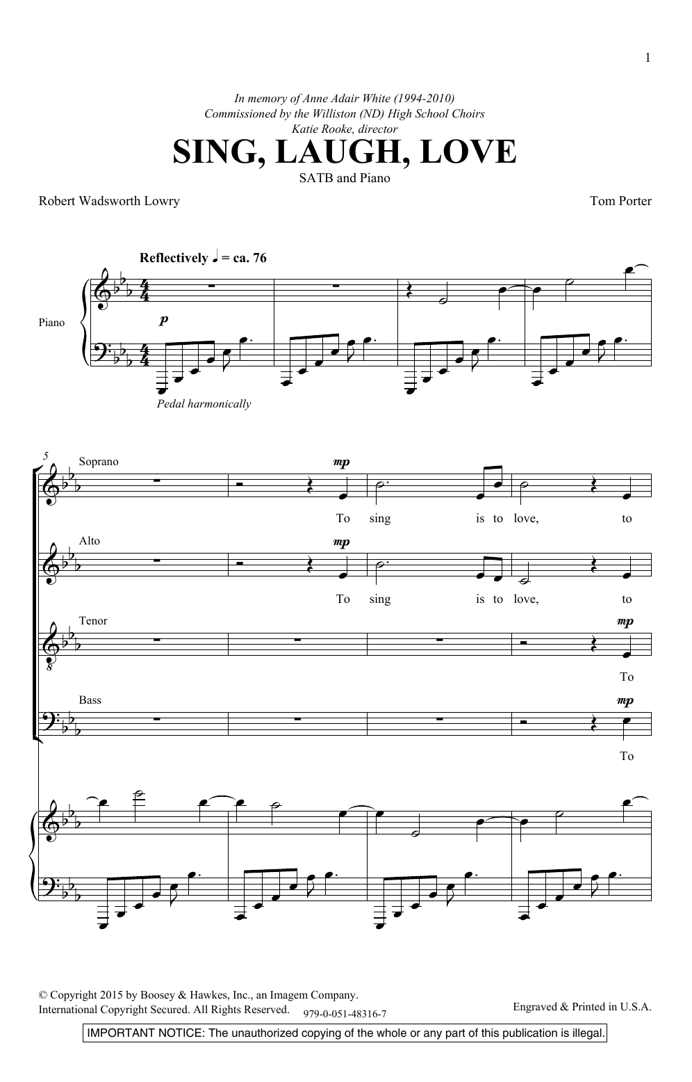 Produktbild zu: Sing, Laugh, Love