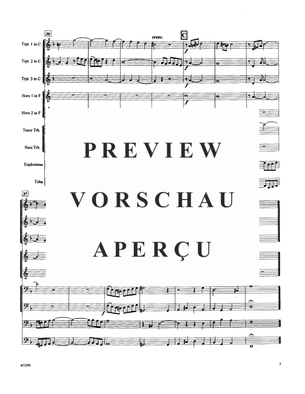 Produktgalerie: Seite 6 von 11 Praeludium & Fuge D-Moll, BWV 539, , Blechbläser Ensemble - Nonett