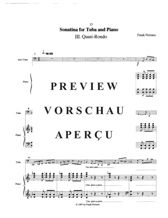gallery: Sonatina , , (Tuba + Klavier)