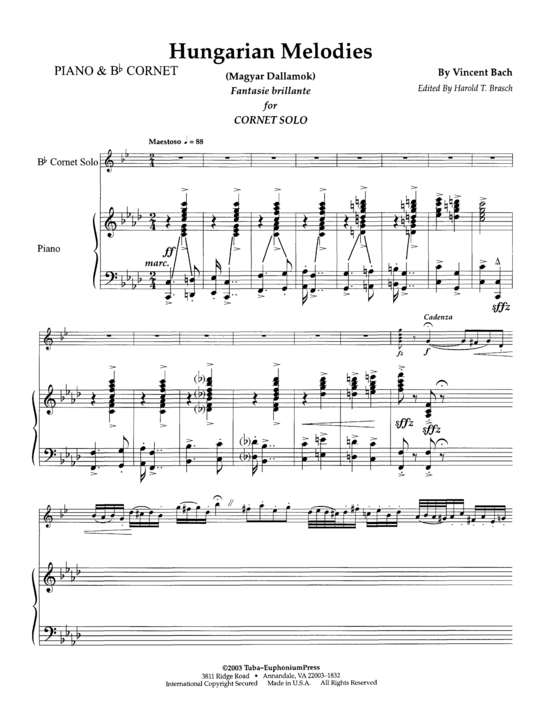 gallery: Hungarian Melodies , , (Euphonium/Kornett + Klavier)