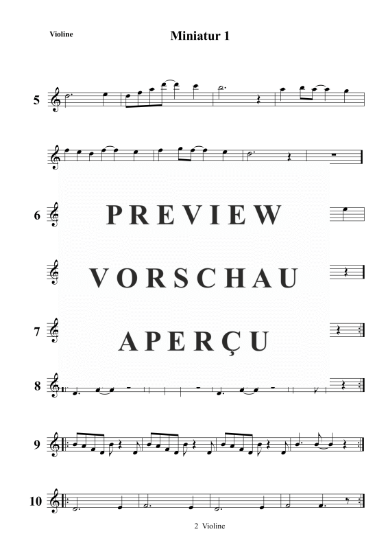 gallery: Miniatur 1, , (Variable instrumentation for harp/piano 1-4 strings)